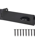 Heavy Duty Steel Hasp Latch 7 Three Quarters Inch Extra Thick Locking Hasp For Fence Gate Barn Door Shed Closet Cabinet Black