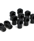 Heavy Duty Kickass Gas Strut End Fittings For 10Mm Ball Stud With Reinforced Metal C Clip Abs Plastic Replacement Hardware For Rv Camper Pickup Truck Garage Door Diy Projects Plus 10 Pack - 10 black ABS caps for M6 lift strut bolts.