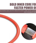 Close-up of Heavy Duty EC5 Jump Starter Replacement Cable's bold inner core showing copper strands for efficient power transfer.