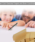 Child using Finger Skate Park Kit Bigger Ramp Set With Five Parts For Fingerboard Training, adult supervising