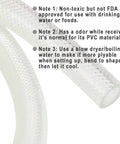 Clear braided PVC tubing, 3/8 in ID, flexible reinforced hose