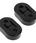 Two Pack Exhaust Rubber Hangers for Cars Trucks and SUVs with 2 Holes Adjustable Muffler Mount Brackets Anti Corrosion High Density
