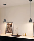 Top Tier Matte Black 3 Pack Pendant Lights For Kitchen Island Heavy Duty Metal Hanging Lamps With No Sweat Adjustable Wiring And Rust Proof Slick Finish in a modern kitchen.