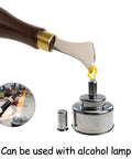Leather Edge Creaser Set With Stainless Steel Tips 1.0mm 1.5mm 2.0mm 2.5mm And Wood Handle for crafting with alcohol lamp