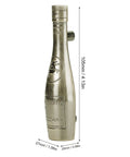 Antique Bronze Wine Bottle Cabinet Pulls Set For Drawers And Doors Retro Vibe Zinc Alloy Handles with measurements shown