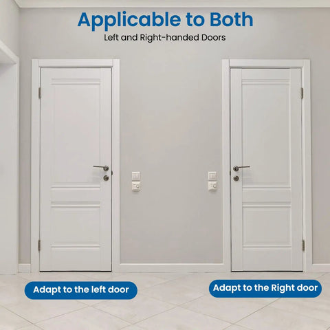 Snag These Heavy Duty 4 Inch Self Closing Door Hinges 2 Pack Spring Loaded Satin Nickel Hardware on left and right doors.
