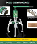 Heavy Duty Hydraulic Gear Puller Tool 30 Ton Max Capacity Tough Alloy Steel One Piece Pump Design Prevent Oil Leaks Inside Two Or Three Jaw Options 16 Inch Arms Knock Out Any Grind Smooth Like Butter. 30 ton hydraulic puller with 16 inch arms and 3 jaws