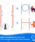 Assembly guide for All In One Backyard Dog Agility Course For Active Pups With Adjustable High Jump Weave Poles Tunnel