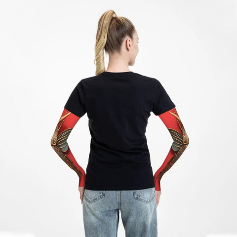 Keep Your Arms Cool And Fresh With These Compression Ice Silk Sleeves, Featuring A Bold Mechanical Insect Print, Lightweight Ultraviolet Shield For Chillin Outdoors Or Crushing Daily Tasks