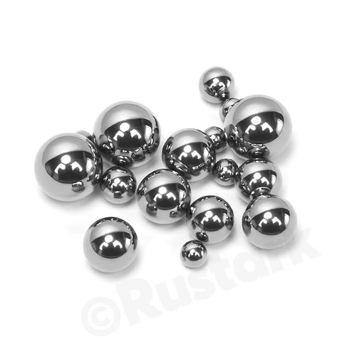 304 Stainless Steel Bearing Balls Set 300 Pieces In 12 Sizes For Machinery Automotive And Bicycle Repairs Pro Grade Precision Solid Bearings For Industrial Use, assorted polished balls