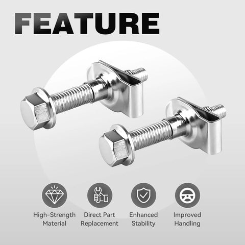 Chevy GMC Fuel Tank Strap Bolts And Nuts Hardware Kit For Silverado Tahoe Suburban Equinox Traverse Malibu Colorado Camaro Sierra Yukon Canyon Express Escalade Includes Reference Part Numbers 55157 11516770 11519894 15743078, shown with high-strength bolts and nuts displayed.