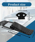 Universal Car Bumper Clips 2 Pack showing size dimensions against a car bumper, Quick Release Security Hook Lock Hasp Kit