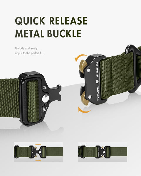 Rigger Tactical Belt For Men With Quick Release V Ring Buckle Heavy Duty Nylon Web Work Belt 45 Inch Length 1.5 Inch Width Fits 30 To 36 Inch Waists Built For The Job Workhorse Tough And Reliable