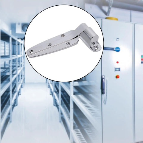 Heavy Duty Freezer Door Hinge With Smooth Swing Brushed Finish For Commercial Cold Storage And Barn Walk In Coolers, zinc alloy material
