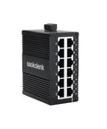 Rugged Industrial Unmanaged 12-Port Gigabit Ethernet Switch With DIN Rail Or Wall Mount, 12 RJ45 10/100/1000 Mbps, IP40 Aluminum Shell