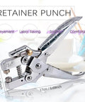 Close-up of metal hole punch pliers from Ten Colors 300 Pcs Metal Grommets Kit With 3/16 Inch Eyelets And 1 Pcs Hole Punch Pliers.