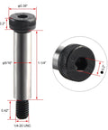4 Pack Alloy Steel Shoulder Bolts 5/16 Inch Shoulder Diameter 1-1/4 Inch Shoulder Length 1/4-20 UNC Hex Socket Head