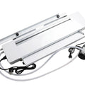 Heavy Duty 110V Acrylic Bending Machine With Reliable Water Cooling System And Beefed Up Aluminum Frame Keeps Plastic Strips Dead Center Without Warping Knockout Deal For Crews top view with heating bar and cables