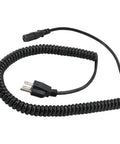 Heavy Duty Electric Pallet Jack Charger Cable Replacement Harness for Big Joe E25 Ez30 E30 D40, coiled black power cord adapter.