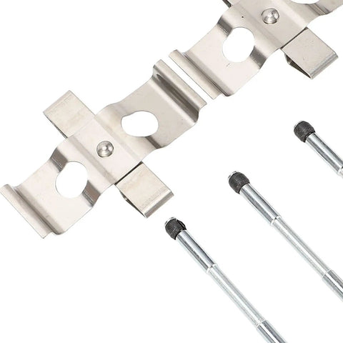 Front Brake Pad Pin Installation Kit With Clips And Pins For 1997 To 2004 Chevy Monte Carlo Perfect Fit Disc Caliper Hardware Set For Your Daily Grind, metal clips and pins