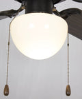 30 Inch Hugger Ceiling Fan with Pull Chain Low Profile Flush Mount Reversible Blades Matte Black for Living Room Bedroom