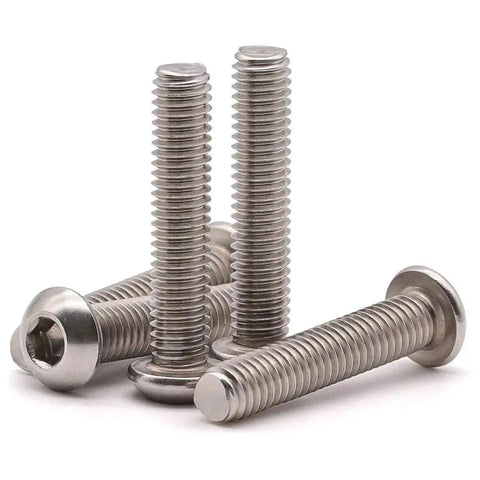 Top Shelf 50 Pack Of 10 32 By 3 4 Inch Hex Socket Button Head Cap Screws Built From Heavy Duty 304 Stainless Steel, four screws.