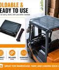 Tough As Nails Tinted Semi Transparent Forklift Roof Cover With Reinforced Rope And Rust Resistant Grommets Shop Safe Rain Guard Replacement Canopy Dimensions 53 By 45 Inches on forklift with storage options.