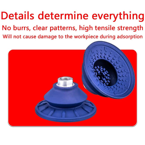 Serious Industrial Vacuum Suction Cups SAB22 Nitrile Rubber with ridged grip showcasing ribbed surface for reliable handling.