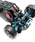 Rear Wheel Drive Drift Frame Kit For One-Tenth Scale Mini RC Cars With Upgraded DIY Drifting Frame And Ultra Wide Angle Steering.
