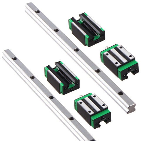 HGR20 600mm Linear Rail Kit with 2 rails and 4 HGH20CA carriages for DIY CNC routers, lathes, mills with pre-drilled holes