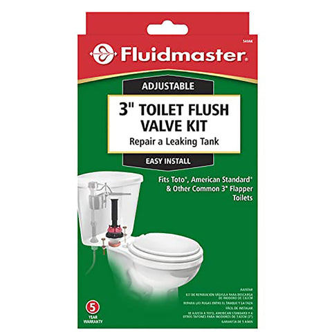 3 Inch Adjustable Toilet Flush Valve Repair Kit With Easy Install And No Fuss Leak Proof Design package front view
