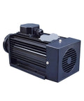 Rock Solid Heavy Duty Cnc Spindle Motor Boasting Rapid Air Cooling That Yanks Serious Torque For Effortless Metal And Plastic Milling Projects On Any Shop Bench Or Garage Setup At 2480Rpm side view of black rotary spindle motor with cooling vent.