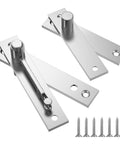 Heavy Duty Pivot Hinge For Wood Door With 360 Degree Rotation, Stainless Steel Hidden Door Hinge For Secret Doors And Bookshelves set