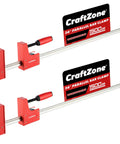 36 Inch Parallel Bar Clamps For Woodworking Dual Pack With 1500 Lb Load Capacity, 3 7 8 Inch Throat Depth, High Precision Carbon Steel, Heavy Duty Wood Clamps For Furniture Making And Project Builds, shown in dual pack