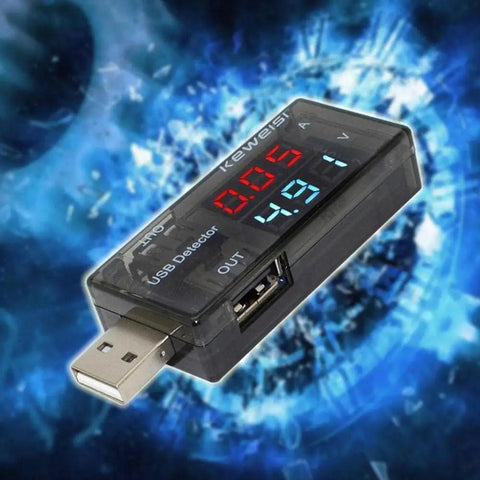 USB Power Meter And Current Tester With LCD Display 3-9V 0-5A Voltage Tester Multimeter