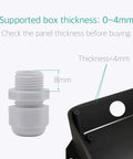 Demonstration of PG7 Cable Gland Kit 20 Pieces White Nylon Waterproof Wire Glands Connector Fitting For 3mm To 6.5mm Cables installation