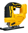 Heavy Duty Cordless Electric Jigsaw Cuts Wood And Steel Like Butter With Zero Stress Easy Peasy Controls ergonomic handle side view