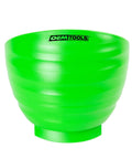 Green Magnetic Nut Cups 2 Pack, curved magnetic parts tray, durable plastic, side view
