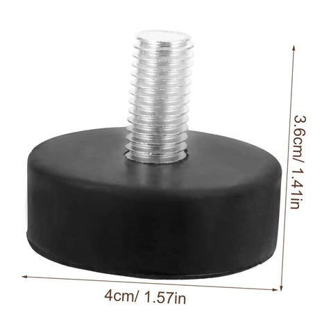 Single unit from 4 Pack Adjustable Rubber Shock Absorber Feet Pads For Noise Reduction And Vibration Control On Cabinets Tables And Appliances