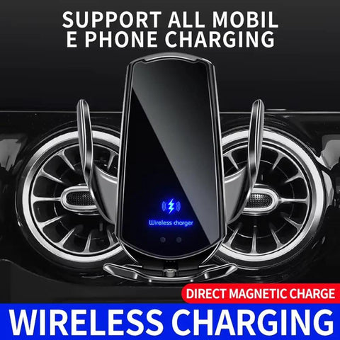 Reliable Wireless Phone Charger And Auto Clamp Mount For Chevrolet Volt Bolt Euv Blazer Ev Air Vent Holder in sleek design.