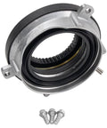 Front view of Front Wheel Bearing And Hub Assembly Kit For Ford F-150 4WD 2015 2016 2017 Including Four Piece Drop In Set With Two Front Auto Lock Hub Actuators And Two Front Wheel Bearings And Hubs For Lariat XL XLT King Ranch Limited Platinum SSV with mounting bolts visible.