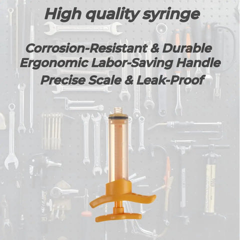 All In One Hydraulic Disc Brake Bleed Kit For Shimano, SRAM, Avid, Magura, Tektro, Hayes And More featuring high-quality syringe
