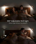 Legit Rechargeable Solid Wood Wall Sconces, Set Of Two Magnetic Bedside Reading Lights, Zero Wire Hassle in a dimly lit bedroom.