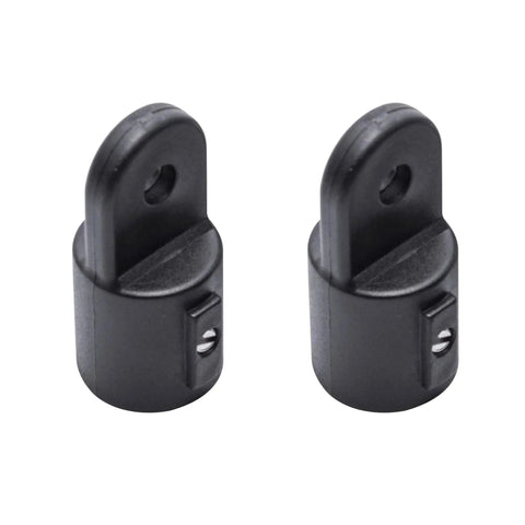 Seven Eighths Inch Eye End Bimini Cap Black Nylon Eye End For Seven Eighths Round Tube Marine Top Fittings, pair