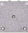 Underside view of Grey Polished Granite And Stainless Steel Umbrella Stand With Transport Rollers, 17.7 Inch Base