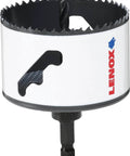 Hole saw with arbor, Lenox Bi-Metal Speed Slot, T3 Technology, 3-1/8 in
