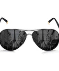 Dope Polarized Aviator Driving Sunglasses For Men And Women With Metal Frame Ultralight Silver And Black Gray Lenses UV400 Outdoor Eyewear