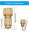 Get That Garden Hose Back In Action With These Awesome 2Pcs Expandable Repair Kits Featuring Heavy Duty Aluminium Faucet Adapters And Sturdy Water Hose Connectors Perfect Fix For Broken Links Or Worn Out Spots To Keep Your Sprinklers Flowing Smooth. Brass hose connector dimensions, 62.5mm by 29mm