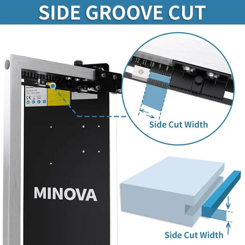 Side groove cutting feature on Pro Grade Hot Wire Foam Cutter Machine With 220W Air Cooled Power Heavy Duty Foam Cutting Tool For Insulation Boards KT Board
