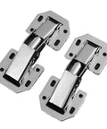 Rotating Concealed Cabinet Door Hinges Four Inch No Drill Installation Soft Close Buffer Durable Easy Install with surface treatment